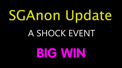 SG Anon SHOCK Event - Big Win
