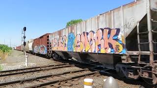 CSX Intermodal/Manifest Mixed Freight Train from Marion, Ohio