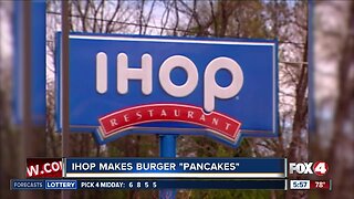 IHOP makes burger "pancakes"