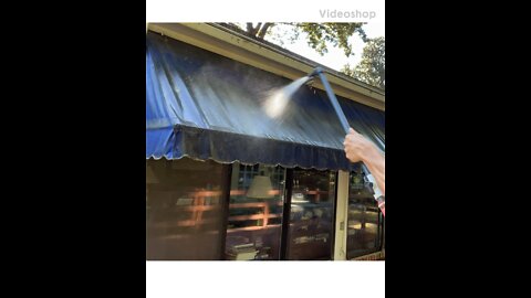 Awning cleaning