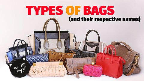 types of bags and their respective names