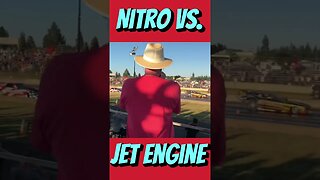 Nitro vs. Jet Engine Funny Car Drag Race! #shorts