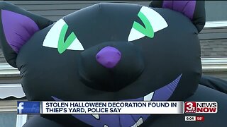 Stolen Halloween decoration found in thief's yard, police say