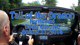 NC Miata Northbound on Tail of the Dragon. 318 Curves in 11 Miles.