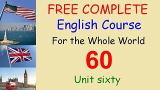 Irregular verbs - Lesson 60 - FREE COMPLETE ENGLISH COURSE FOR THE WHOLE WORLD