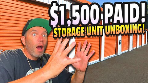 i bought this storage unit for $1,500 after expenses! storage wars extreme unboxing mystery boxes