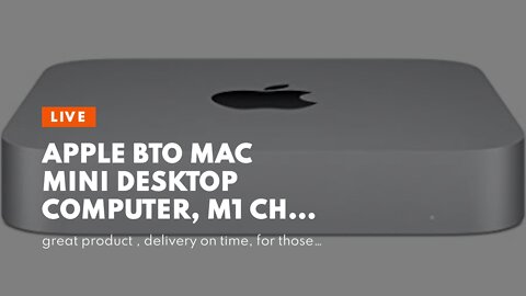 Apple BTO Mac Mini Desktop Computer, M1 Chip with 8-Core CPU and 8-Core GPU, 16GB Memory, 512GB...