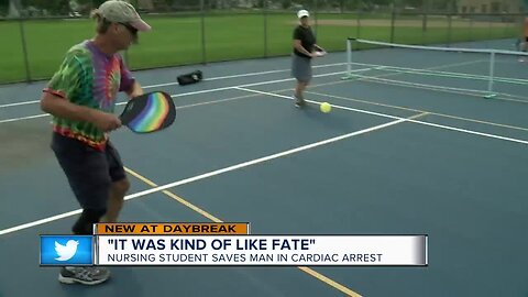'It was kind of like fate' Nursing student uses AED to save a life.