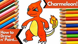 How to Draw and Paint Charmander from Pokemon