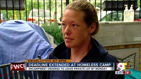 Deadline extended at homeless camp