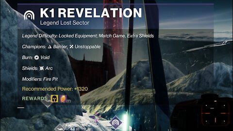Destiny 2 Legend Lost Sector: The Moon - K1 Revelation 12-30-21