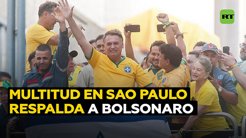 Gran movilización en Sao Paulo en apoyo a Bolsonaro