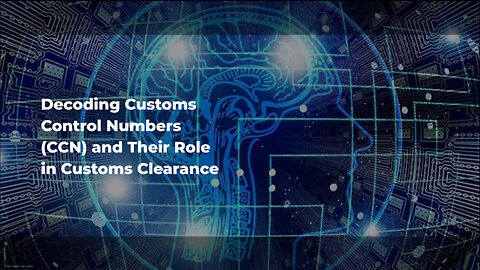 Navigating Customs Procedures: The Significance of Customs Control Numbers (CCN)