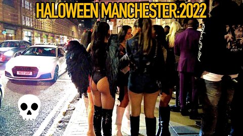 HALOWEEN MANCHESTER TOUR 2022 4K #fancydress #nightlife #haloween