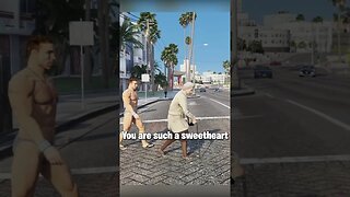 old lady hit by car on GTA RP!😂 | #shorts