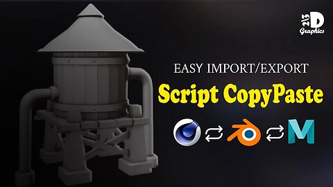 Easy import / export. Script CopyPaste / Cinema 4D / Blender / Maya