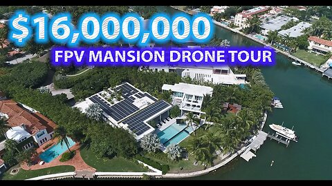 Flying Drone INSIDE a $16 MILLION Miami MANSION!