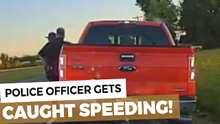 Police Officer Pulls Over Another Cop For Speeding