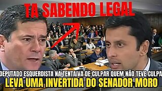 SENADOR MORO DA AULA PARA O UM ESQUERDISTA DESPREPARADO