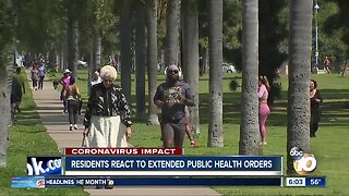 Residents react to extended public health orders