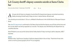 La Sheriff commits suicide?