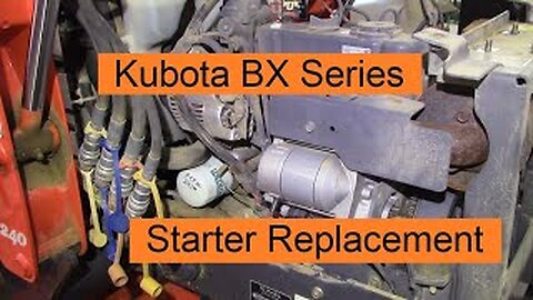 Kubota BX Starter Remove and Replace