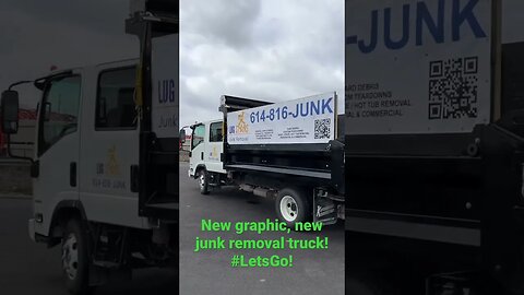 New junk removal graphic / new truck! Ready to work #junkremoval #dumptruck #sidehustle