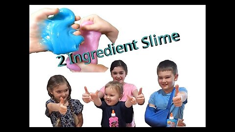 How to make Quick and Easy 2 Ingredient Slime and Clear glass Slime