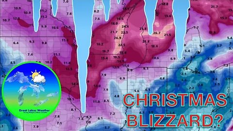 Wow! Christmas BLIZZARD Potential with ARCTIC VORTEX Surging into Great Lakes Region