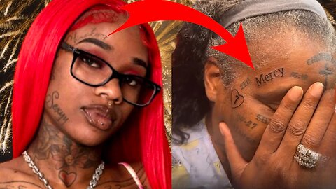 Gma Gets 25 Face Tats To Compete With Sexyy Red