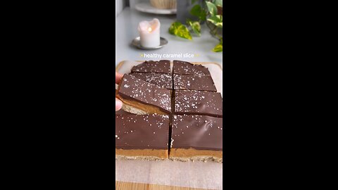 Healthy Caramel Slice | Cake | Dessert
