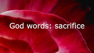 God words: sacrifice
