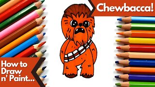 How to draw and paint Chewbacca from Star Wars