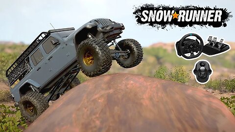 Red Canyon Map w/ Modded Vehicles and G293 Wheel/Pedal | SnowRunner