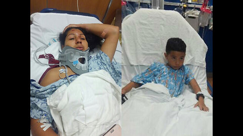 'Afraid to walk to bus': Mom, 6-year-old son recovering after being struck by car at Tampa bus stop