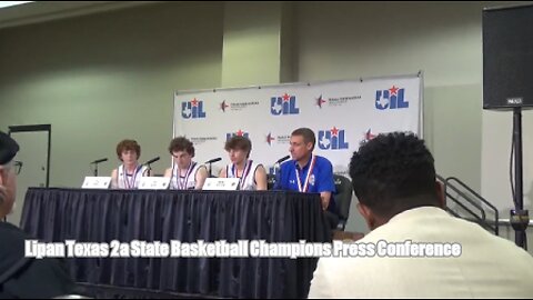 Lipan 2024 Texas 2a State Basketball Champions Press Conference