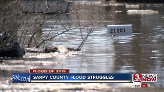 Homes flooded in Sarpy County