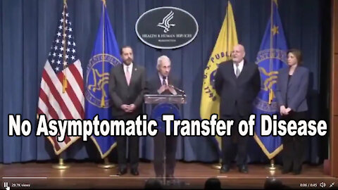 No Asymptomatic Transfer of Disease