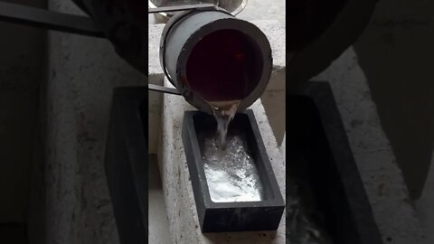 🔥‼️#pouring huge #lead #ingot 😱‼️🔥