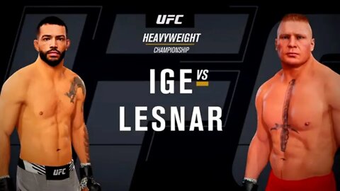 EA Sports UFC 4 Gameplay Brock Lesnar vs Dan Ige
