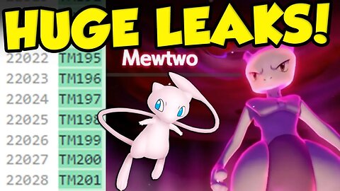 MEW EVENT AND MEWTWO RAID LEAKED! Pokemon Scarlet and Violet DLC Datamine Leaks!