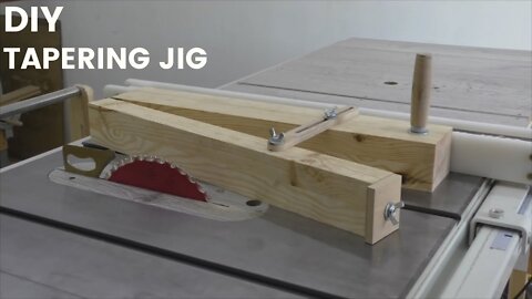Adjustable Taper Jig for Table Saw - Simple Tapering Jig