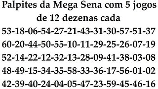 palpites 53 18 06 54 27 21 43 31 30 57 51 37