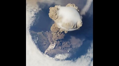 NASA | Sarychev Volcano Eruption from the international space station