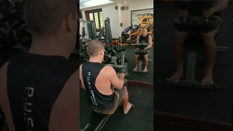 Dumbbell Seated Calf Raise Andre