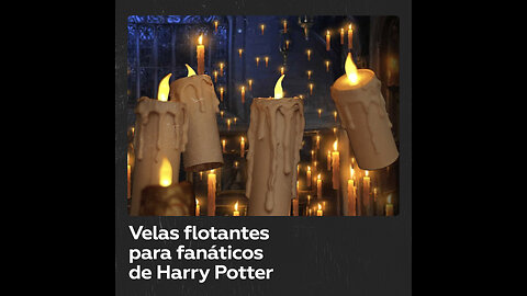 Las velas flotantes de Harry Potter para las fiestas decembrinas