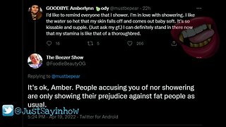 Foodie Beauty Answers Amberlynn Reid (?) Twitter Post About Hygiene With Sound