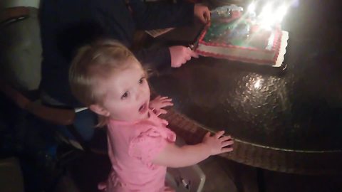 A Tot Girl Gets So Excited Over Her Birthday That She Screams