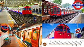 London Underground 🚇 | Bakerloo Line & Victoria Line Trains Compilation (4K 60fps) (Ultra HDR)🚆