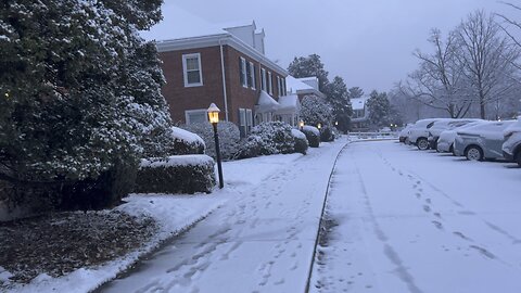 Part 2 - WINTER WONDERLAND WALK: SNOWY NEIGHBORHOOD MORNING STROLL 🌨️🌲 #WINTERMAGIC #SNOWWALK